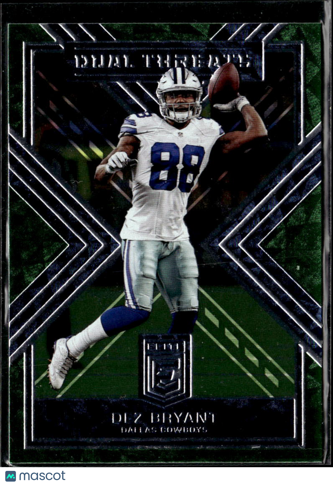 Dez Bryant 2018 Donruss Elite Dual Threats Green Dallas Cowboys