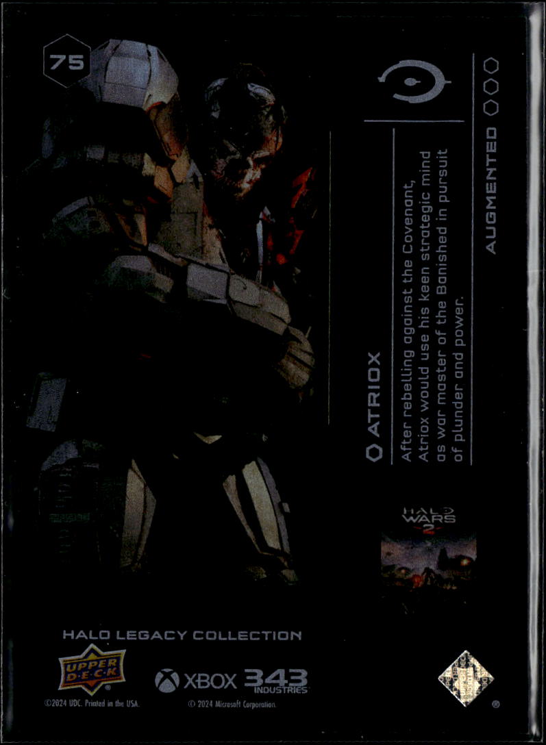 Atriox 2024 Upper Deck Halo Legacy Collection Augmented #75 /699