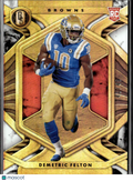 Demetric Felton 2021 Panini Gold Standard RC Rookie /49 Cleveland Browns