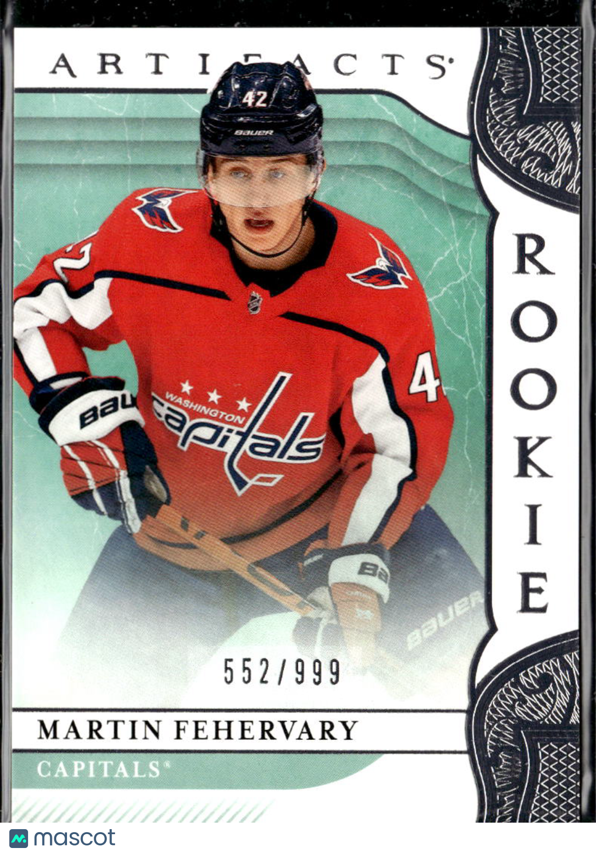 Martin Fehervary 2019 Upper Deck Artifacts RC 552/999 Washington Capitals