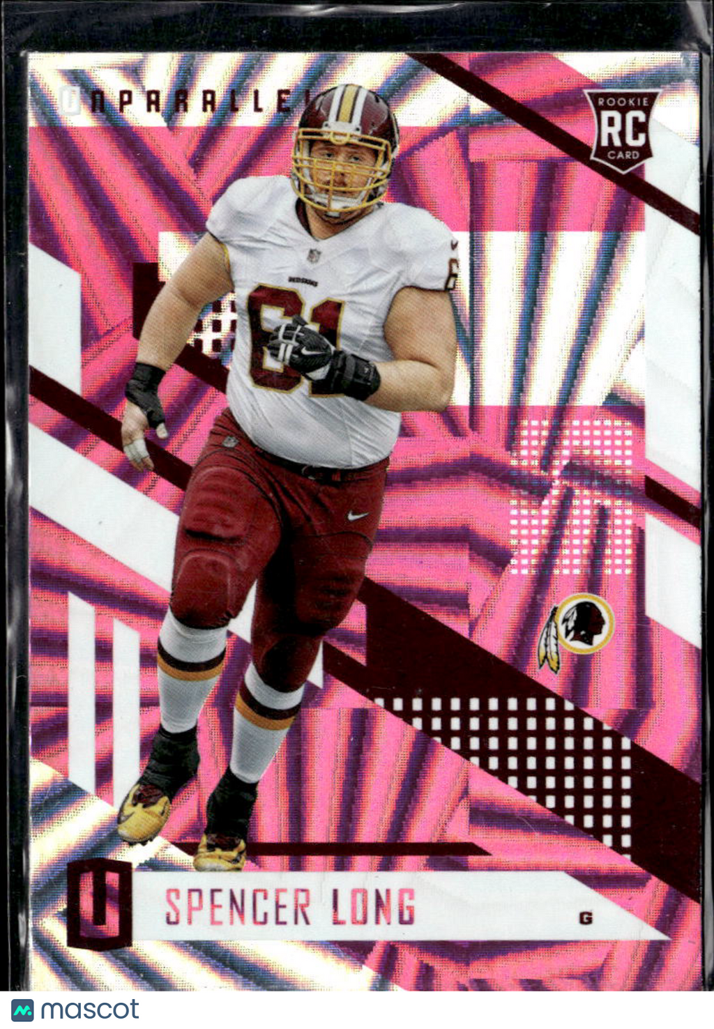 Spencer Long 2017 Panini Unparalleled Wedges Rookie RC Washington Redskins