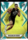 Malcolm Perry 2020 Panini Phoenix Yellow Rookie RC /75 Miami Dolphins