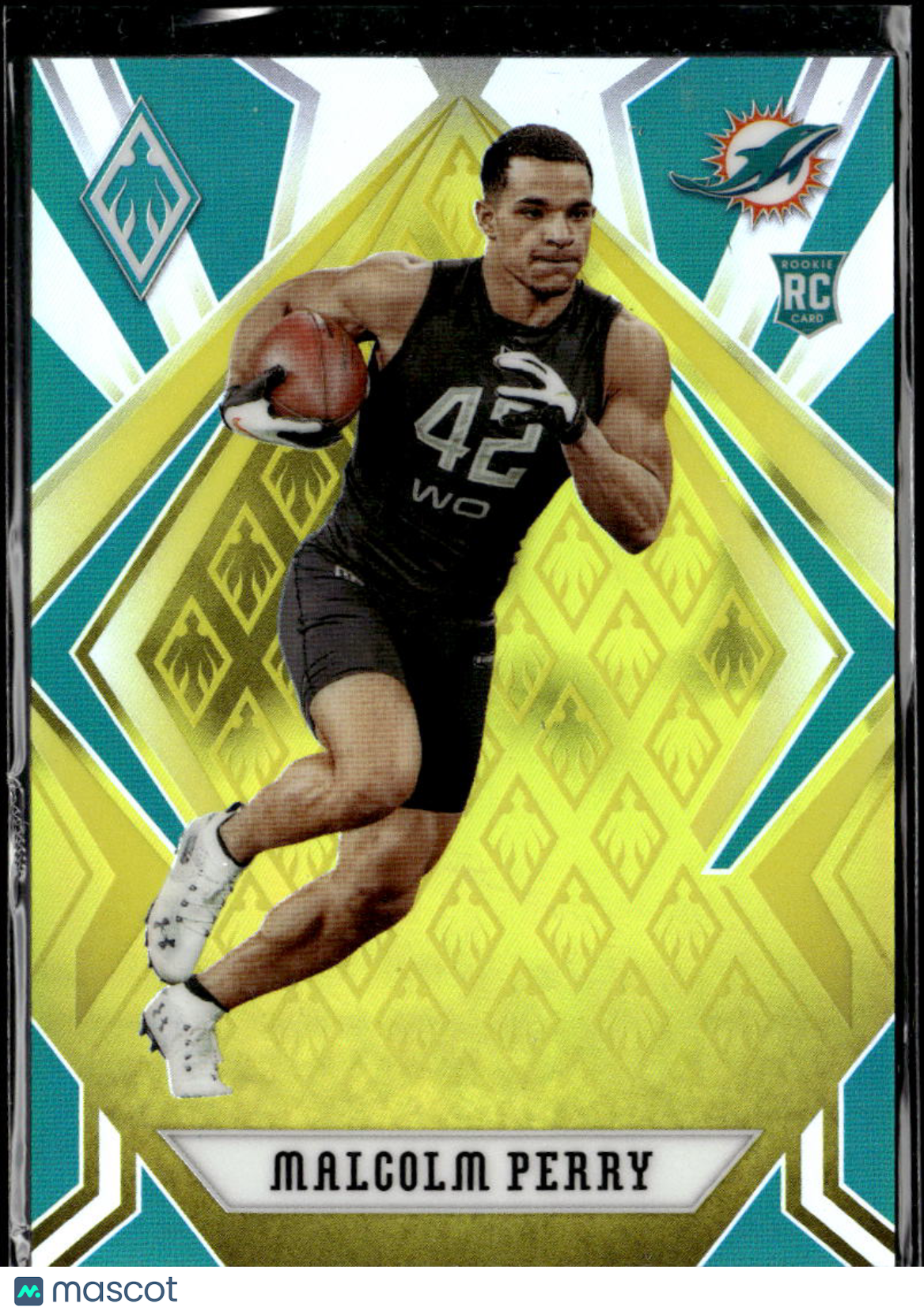 Malcolm Perry 2020 Panini Phoenix Yellow Rookie RC /75 Miami Dolphins