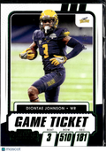 Diontae Johnson 2021 Panini Contenders Draft Picks Green Foil /49 Toledo Rockets