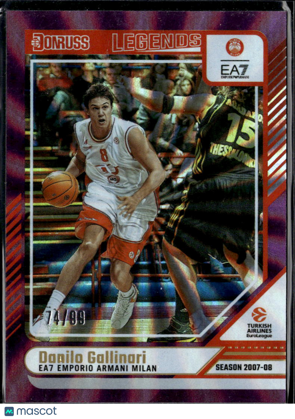Danilo Gallinari 2025 Donruss EuroLeague Basketball /99 EA7 Emporio Armani Milan