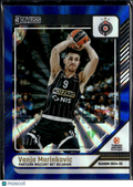 Vanja Marinkovic 2025 Donruss EuroLeague Blue Laser 7/49 Mozzart Bet Belgrade