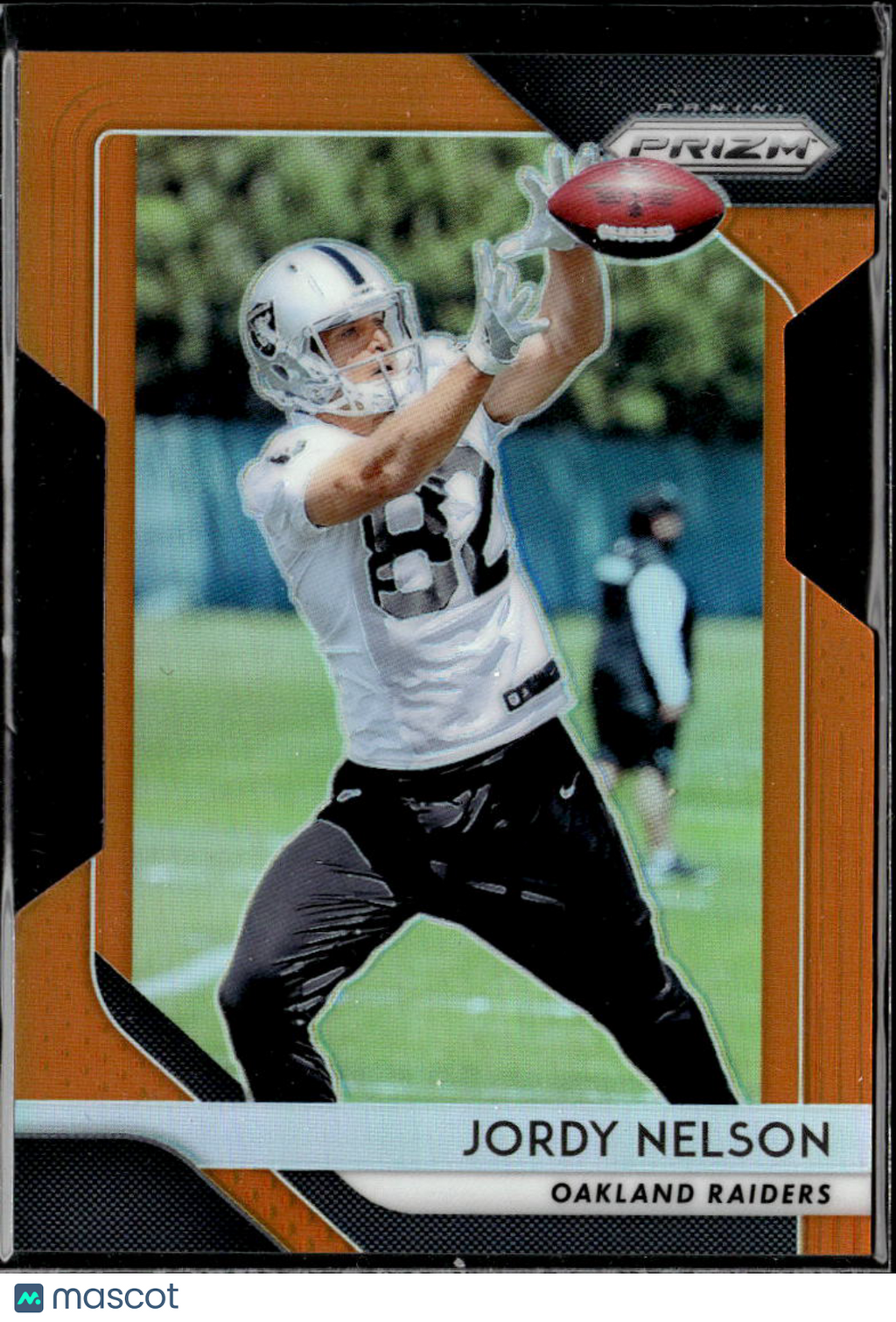 Jordy Nelson 2018 Prizm Orange 13/249 Oakland Raiders