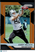 Jordy Nelson 2018 Prizm Orange 13/249 Oakland Raiders