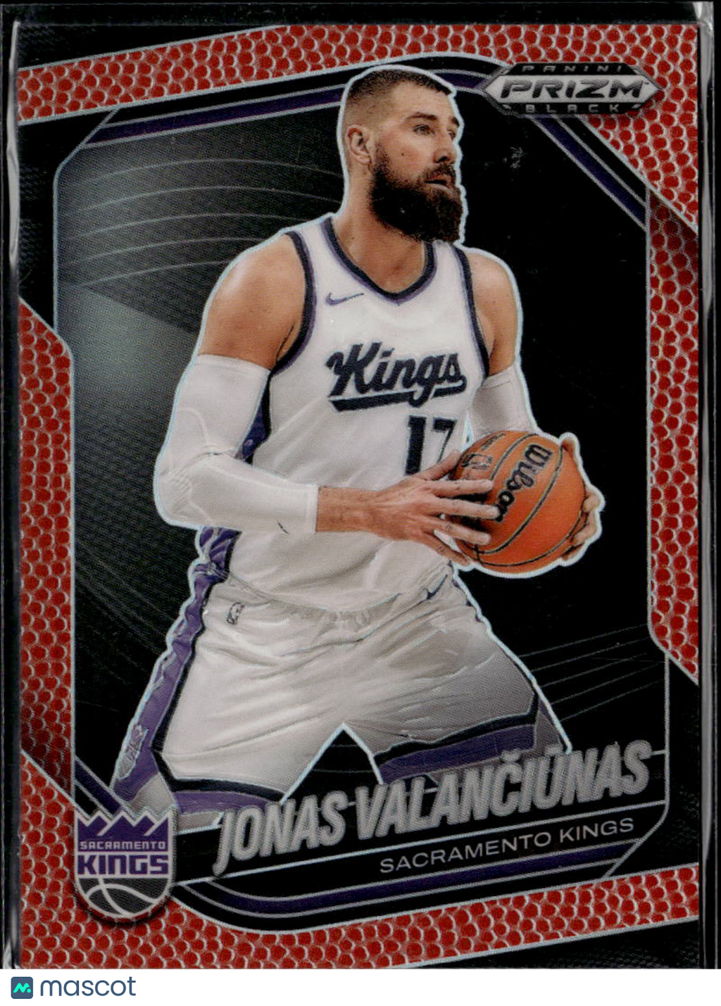 Jonas Valanciunas 2025 Panini Prizm Black Basketball /225 Sacramento Kings