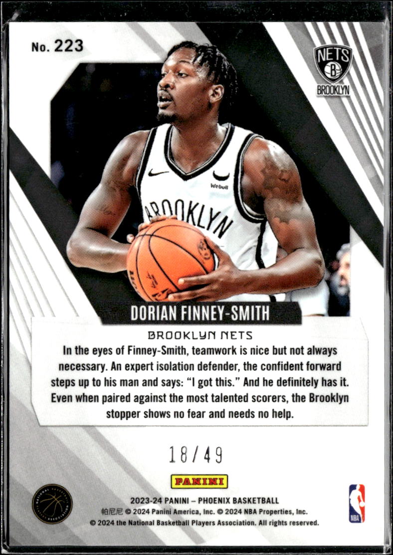 Dorian Finney-Smith 2024 Phoenix Copper Bronze Prizm 18/49 Brooklyn Nets