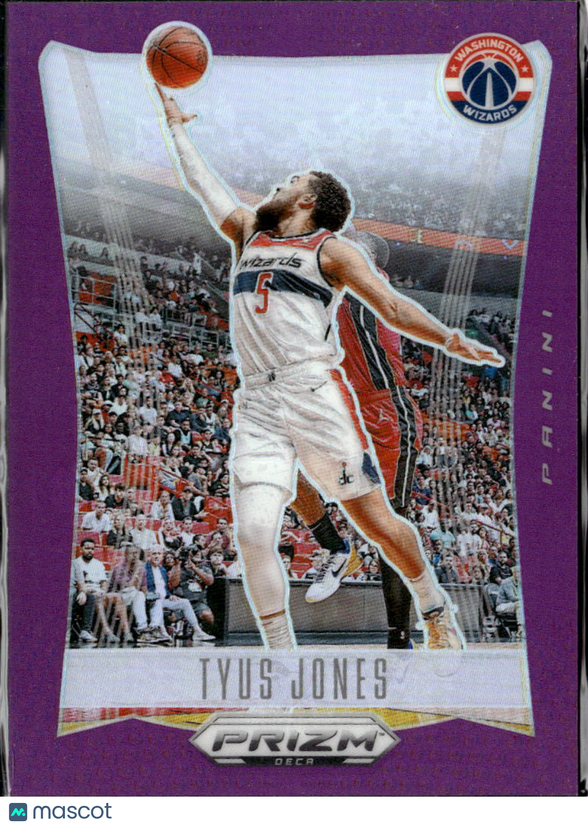Tyus Jones 2024 Panini Prizm Deca Purple 52/99 Washington Wizards