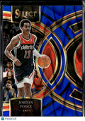 Jordan Poole 2024 Panini Select Blue Prizm 45/99 Washington Wizards