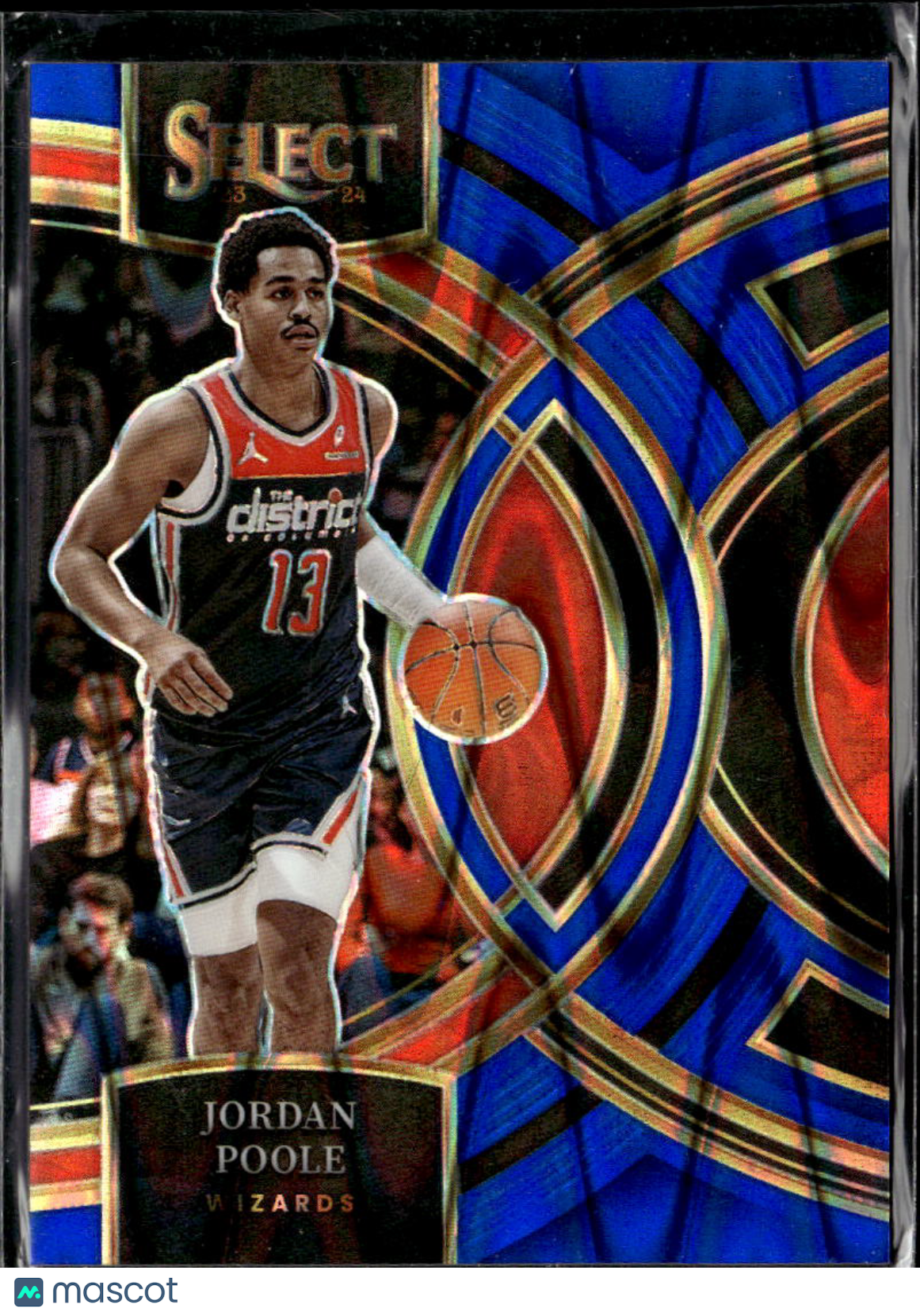 Jordan Poole 2024 Panini Select Blue Prizm 45/99 Washington Wizards