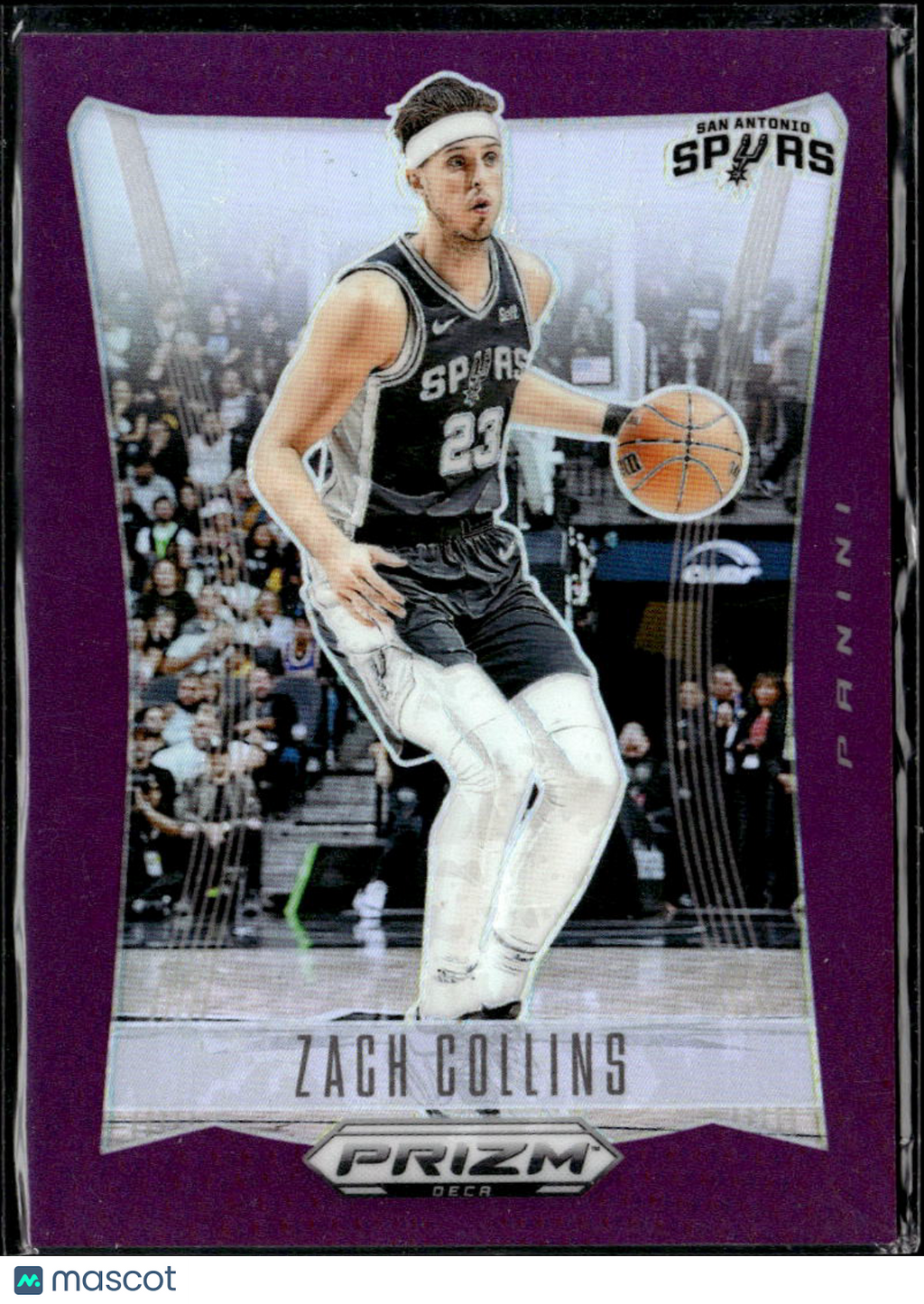 Zach Collins 2024 Panini Prizm Deca Purple /99 San Antonio Spurs