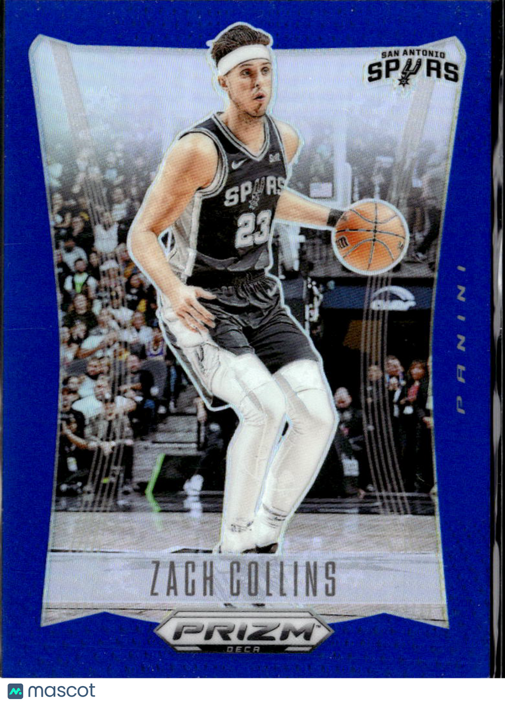 Zach Collins 2024 Panini Prizm Deca Blue 50/149 San Antonio Spurs