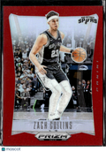 Zach Collins 2024 Panini Prizm Deca Red 34/199 San Antonio Spurs