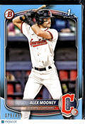 Alex Mooney 2024 Bowman 1st Sky Blue Border 79/499 Cleveland Guardians