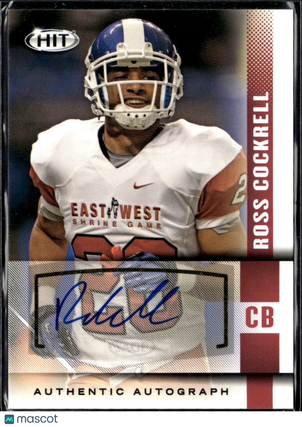 Ross Cockrell 2014 SAGE HIT Auto Autograph Rookie RC Duke Blue Devils