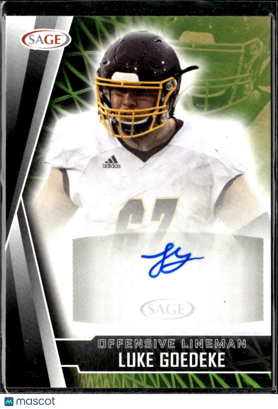 Luke Goedeke 2022 SAGE Autograph Auto Rookie RC Western Michigan