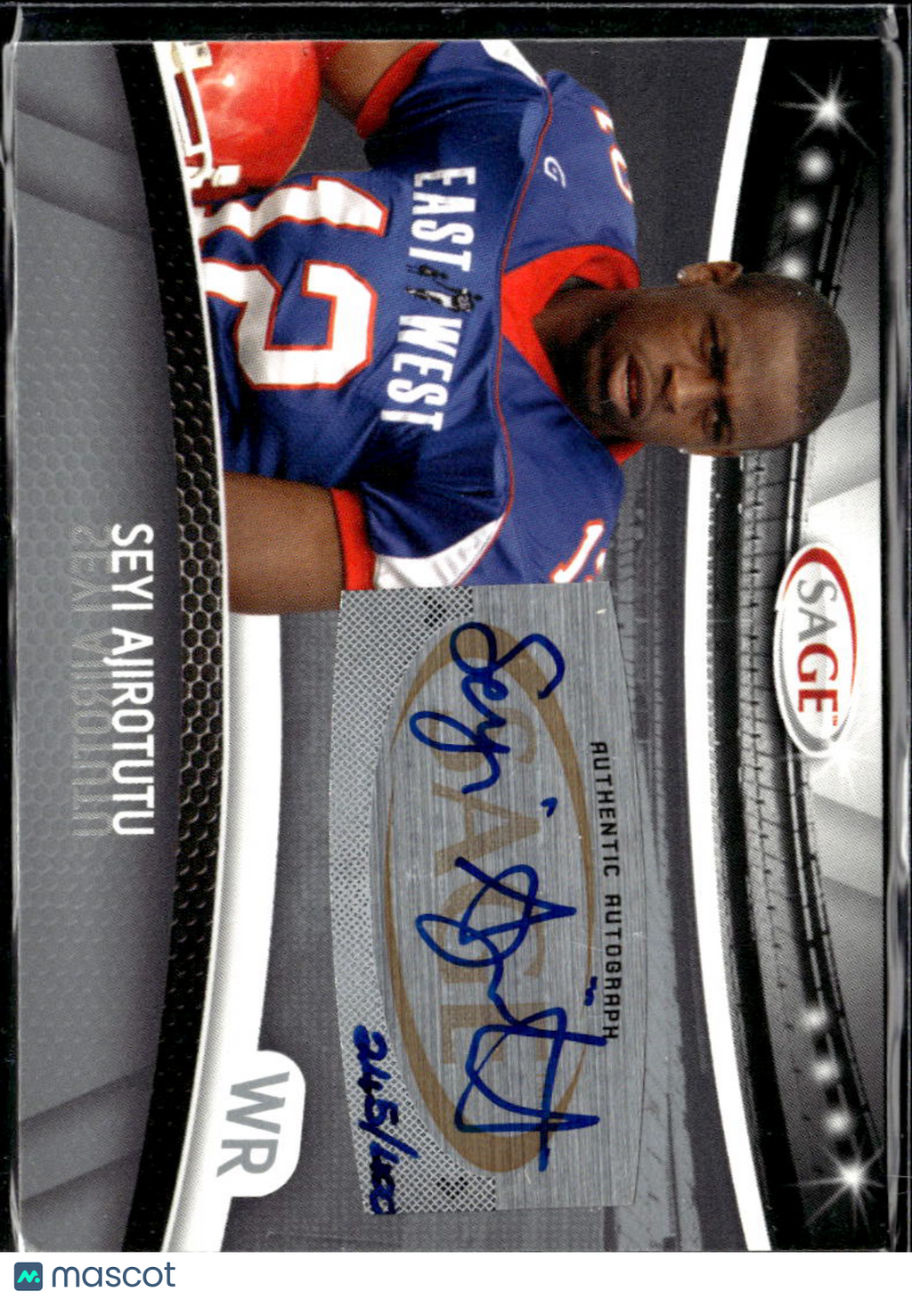 Seyi Ajirotutu 2010 SAGE Autographs Authentic Autograph Auto 245/400