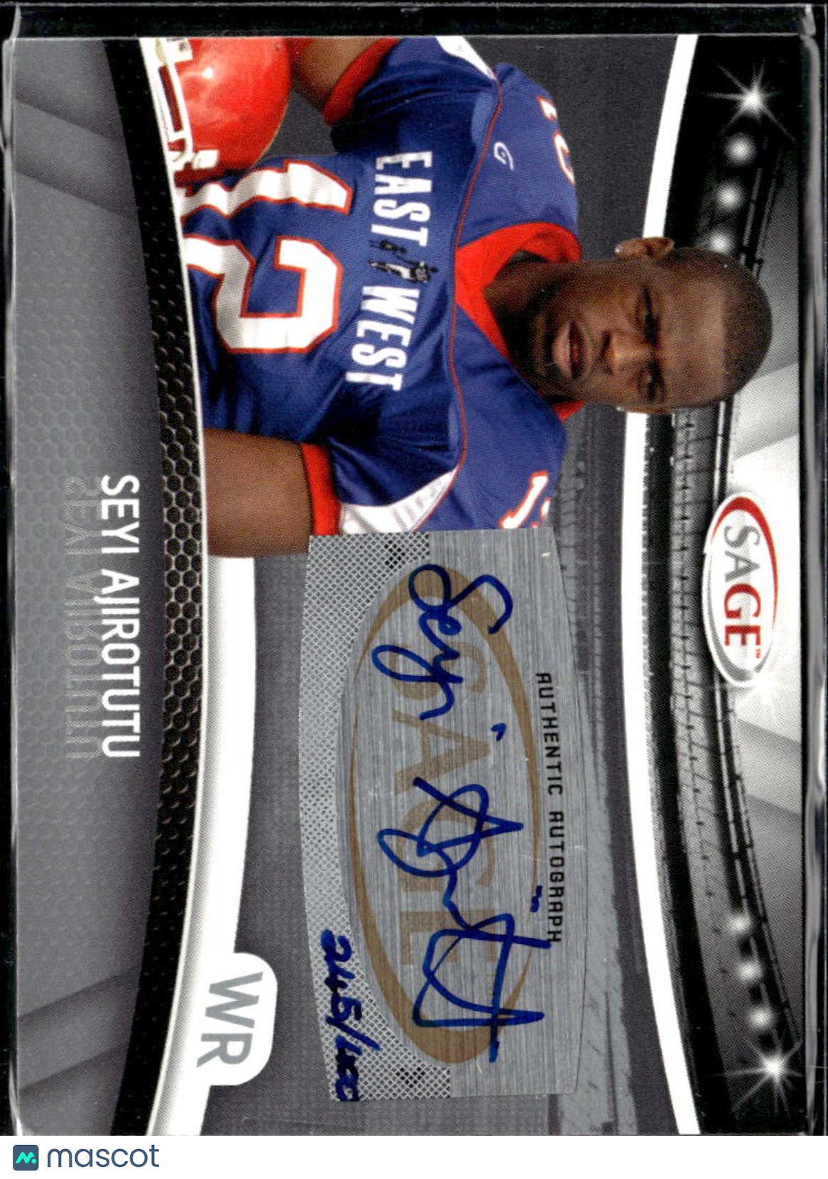 Seyi Ajirotutu 2010 SAGE Autographs Authentic Autograph Auto 245/400