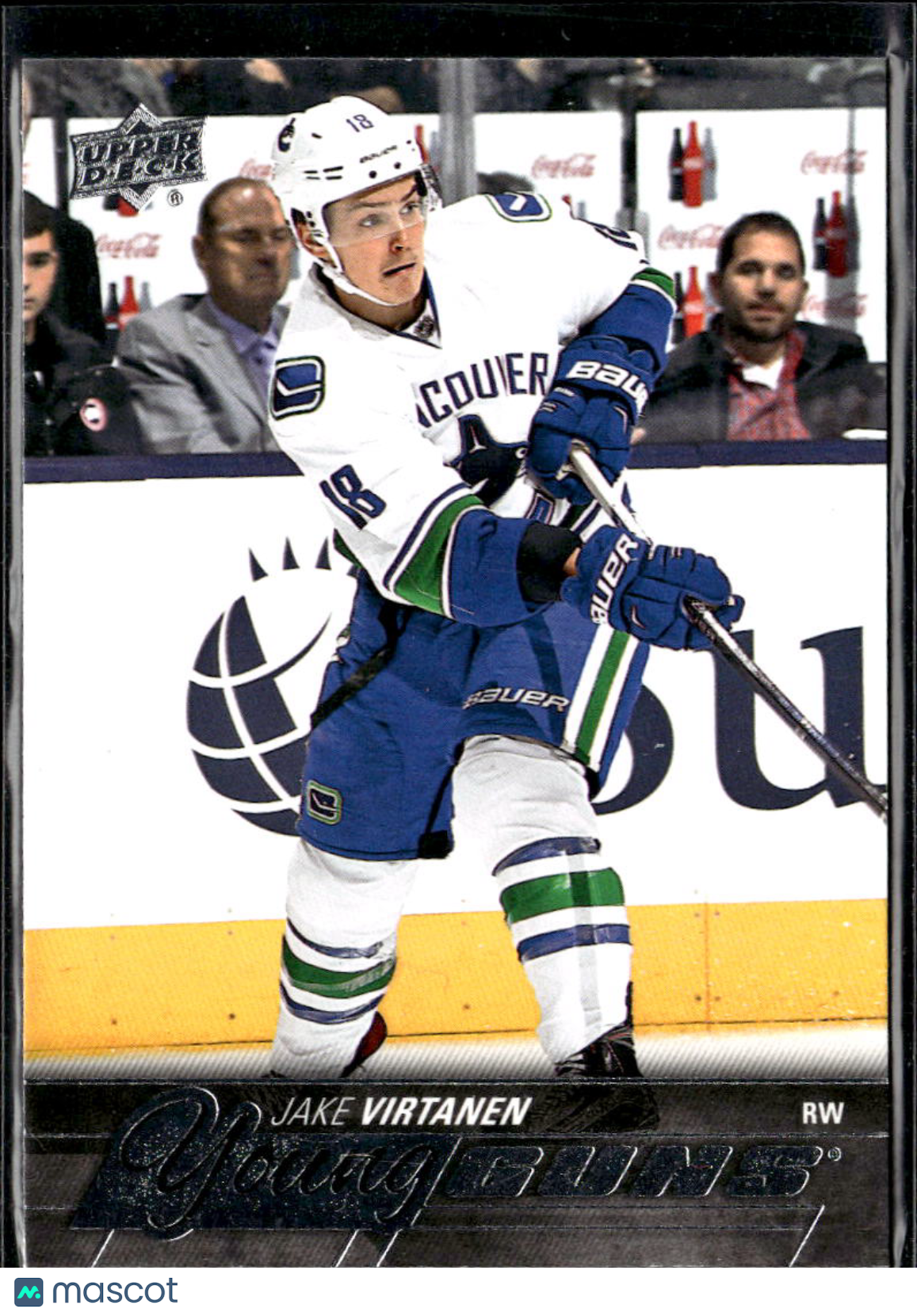 Jake Virtanen 2016 Upper Deck Series Two Young Guns Vancouver Canucks