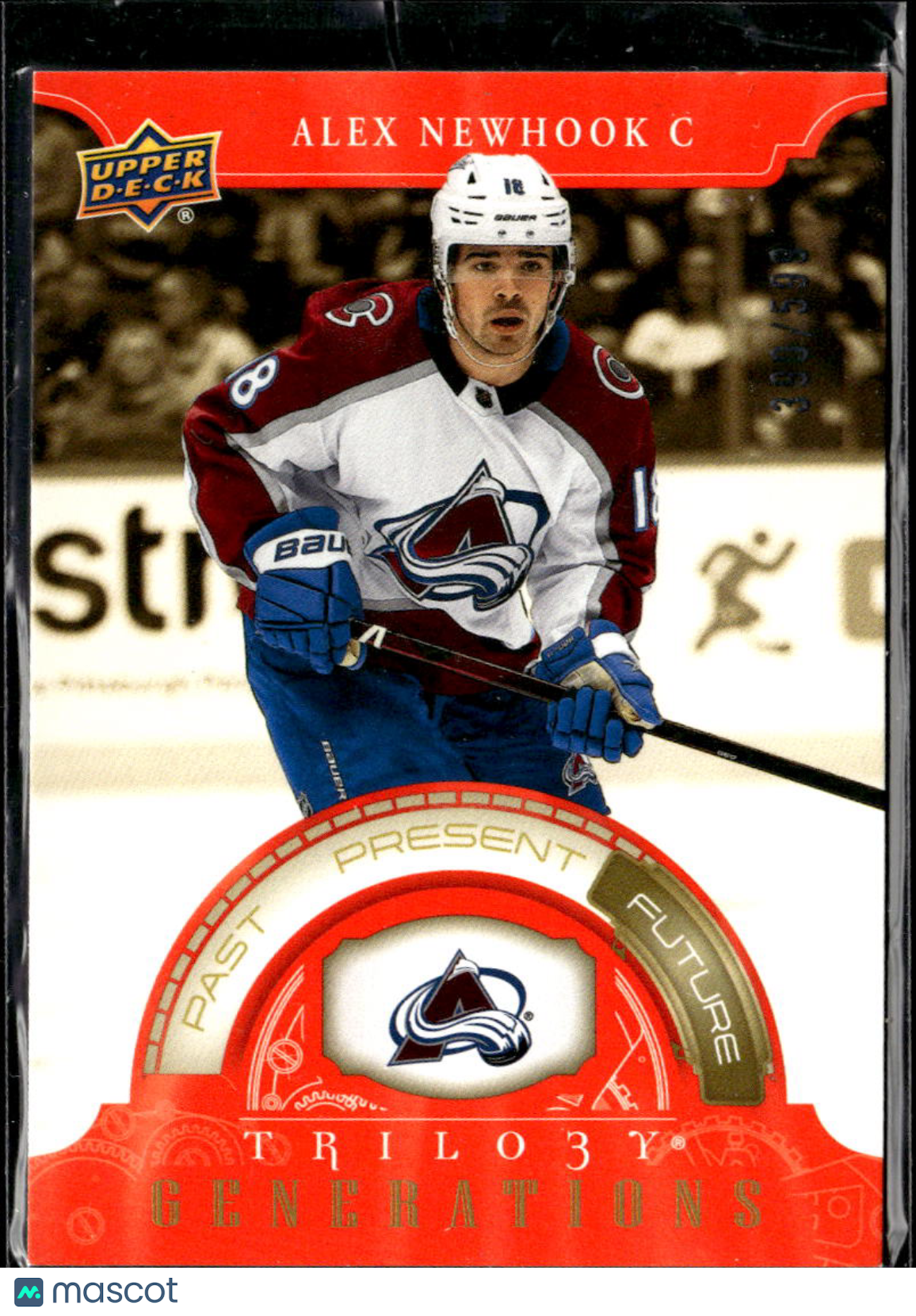 Alex Newhook 2023 Upper Deck Trilogy Generations /599 Colorado Avalanche