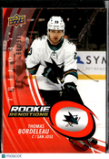 Thomas Bordeleau 2023 Upper Deck Trilogy Rookie Renditions /799 San Jose Sharks