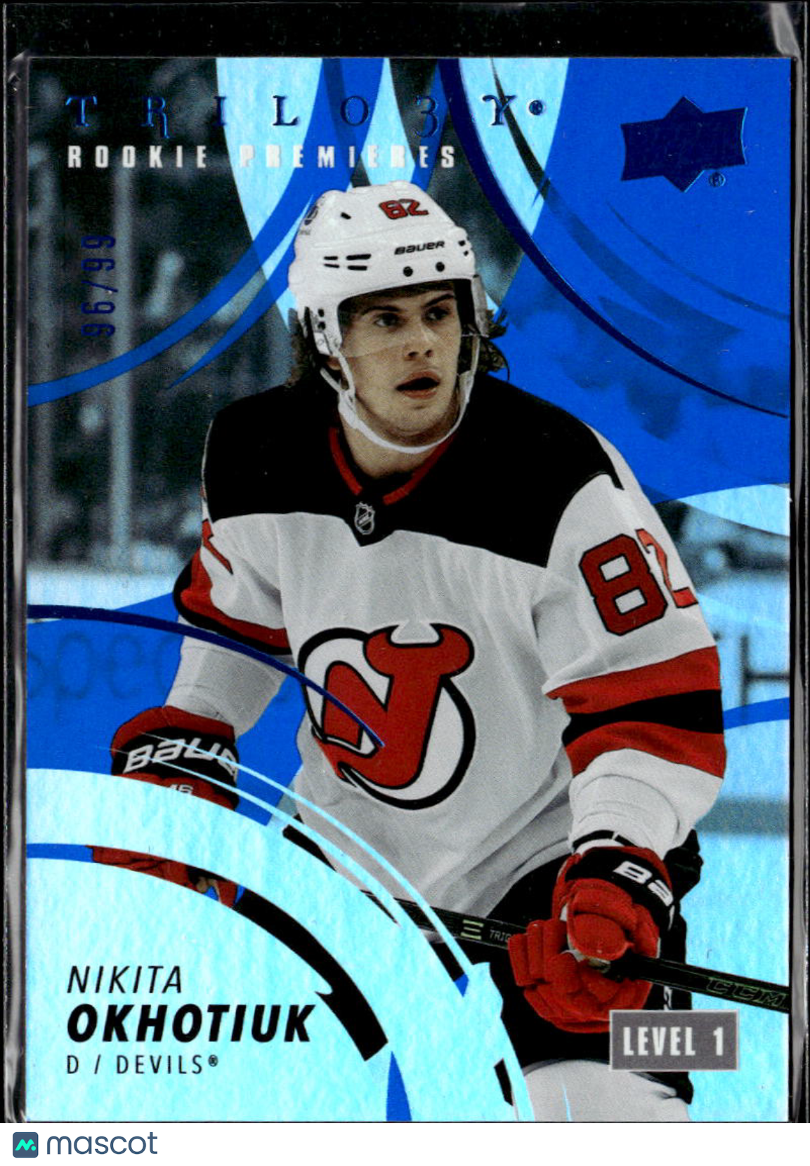 Nikita Okhotiuk 2023 Upper Deck Trilogy Rookie Level 1 /99 New Jersey Devils