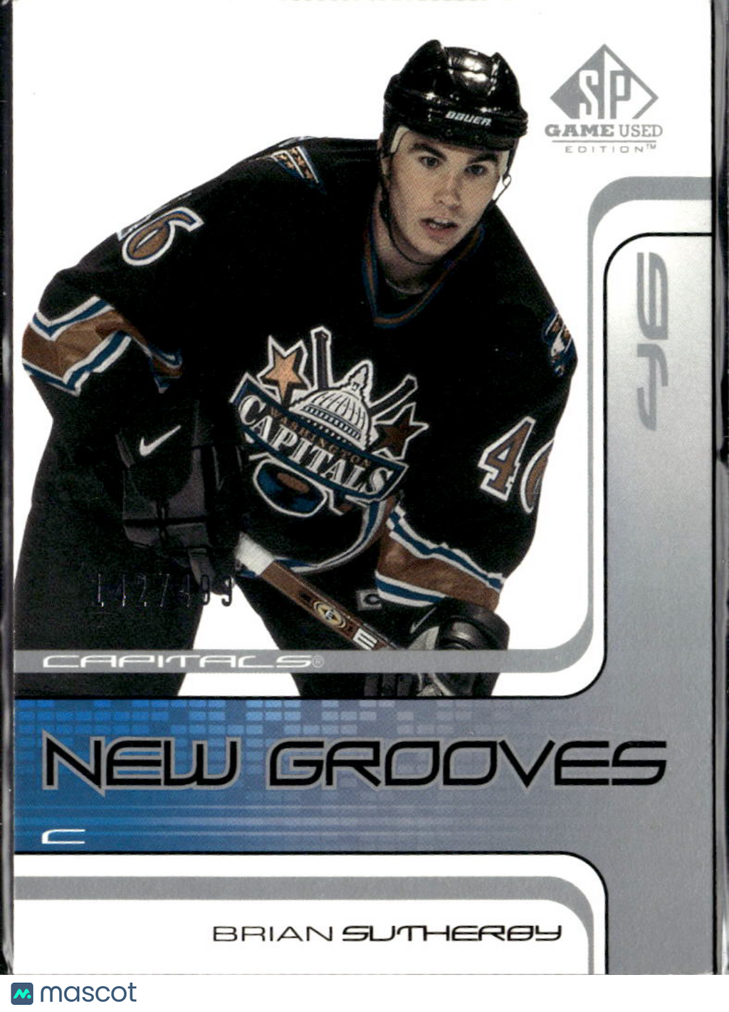 Brian Sutherby 2002 Upper Deck SP Game Used New Grooves 142/499 Capitals