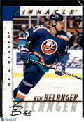 Ken Belanger 1998 Pinnacle Be A Player Auto Autograph New York Islanders