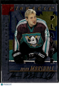 Jason Marshall 1998 Pinnacle Be A Player Auto Autograph Mighty Ducks of Anaheim