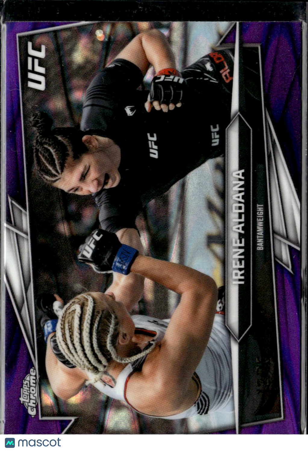 Irene Aldana 2026 Topps Chrome UFC Purple Refractor 12/75