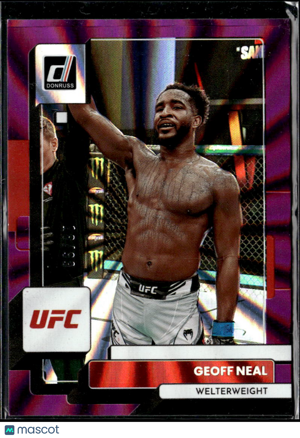 Geoff Neal 2023 Donruss UFC Purple Laser 18/99