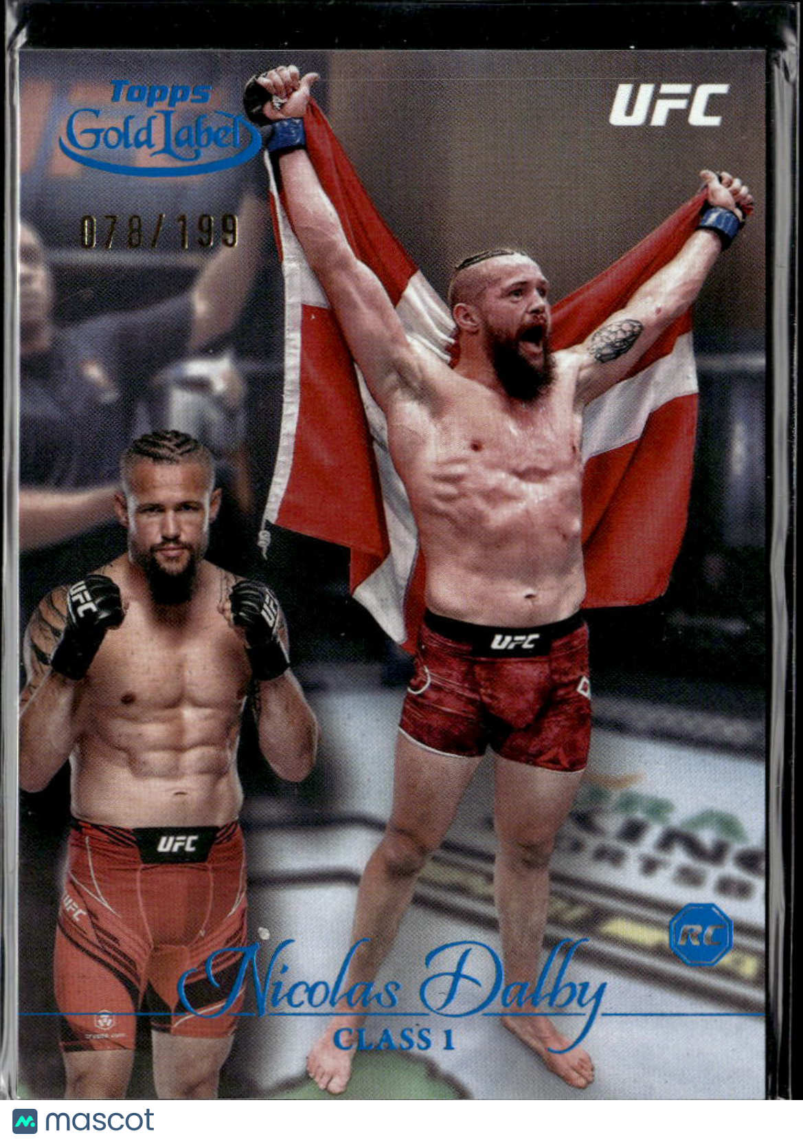 Nicolas Dalby 2024 Topps Gold Label UFC RC Rookie Class 1 78/199