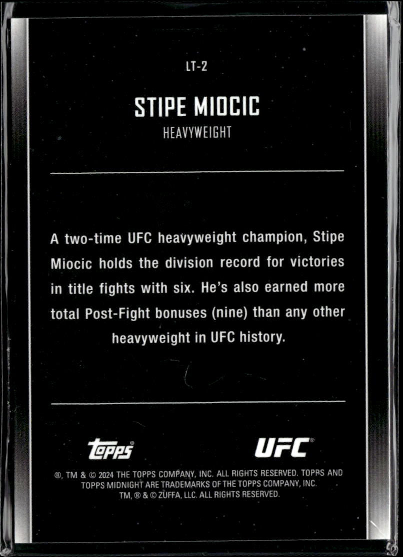 Stipe Miocic 2024 Topps Midnight Lunar Tide UFC MMA