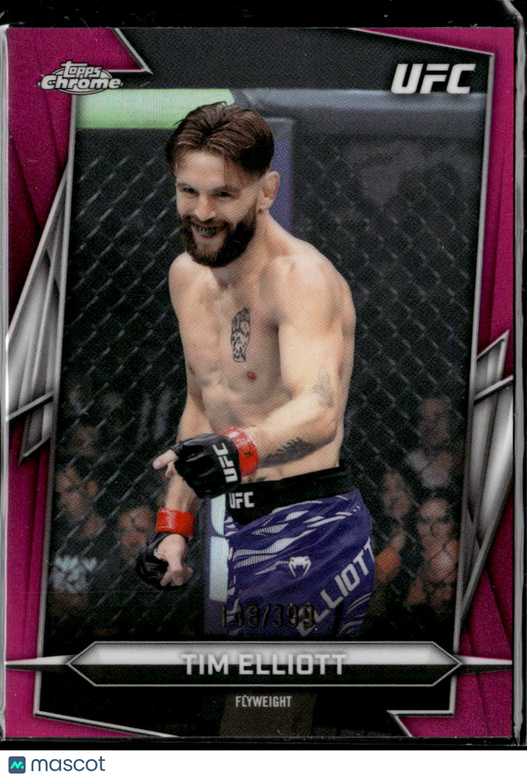 Tim Elliott 2026 Topps Chrome UFC Pink Refractor 148/399