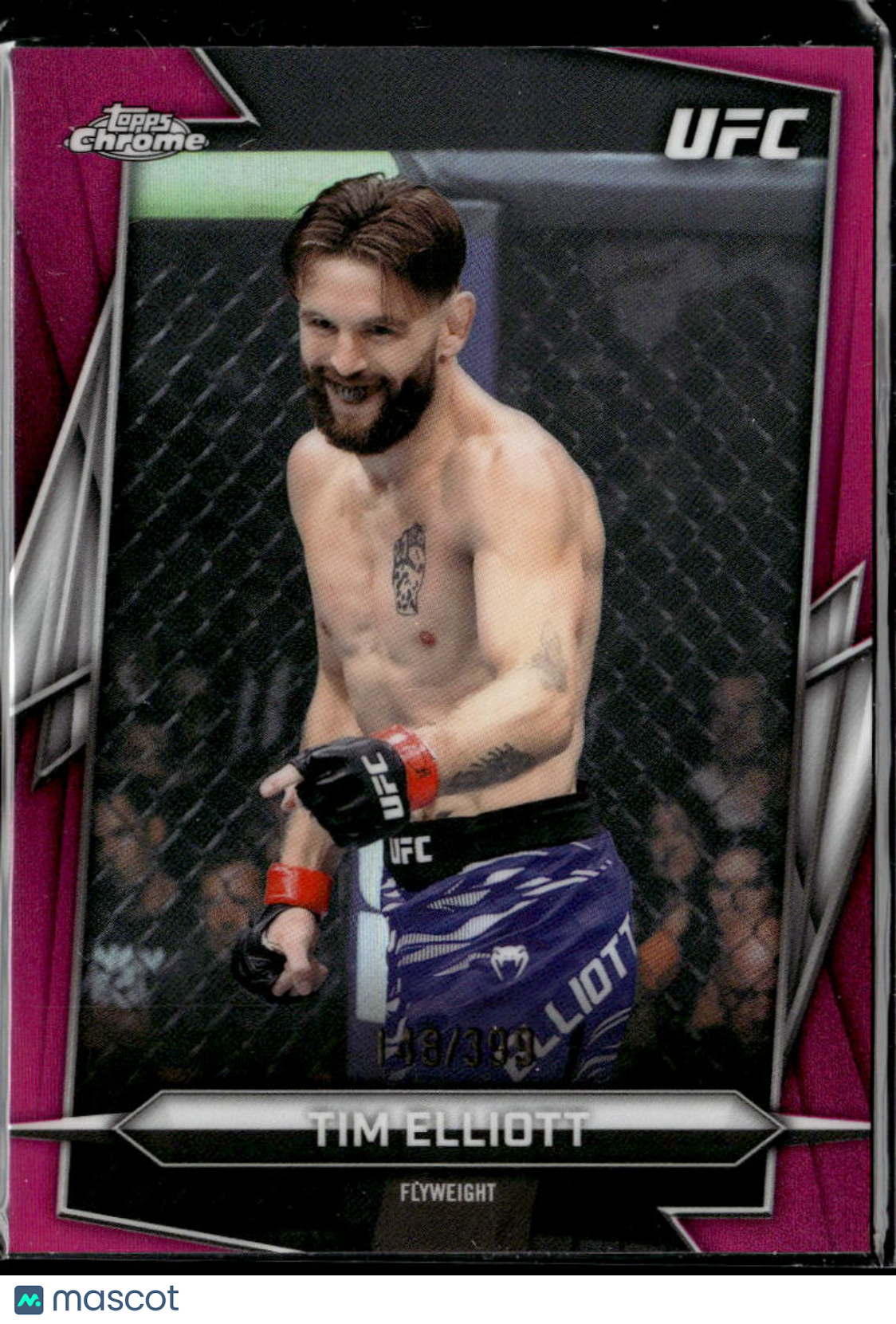 Tim Elliott 2026 Topps Chrome UFC Pink Refractor 148/399