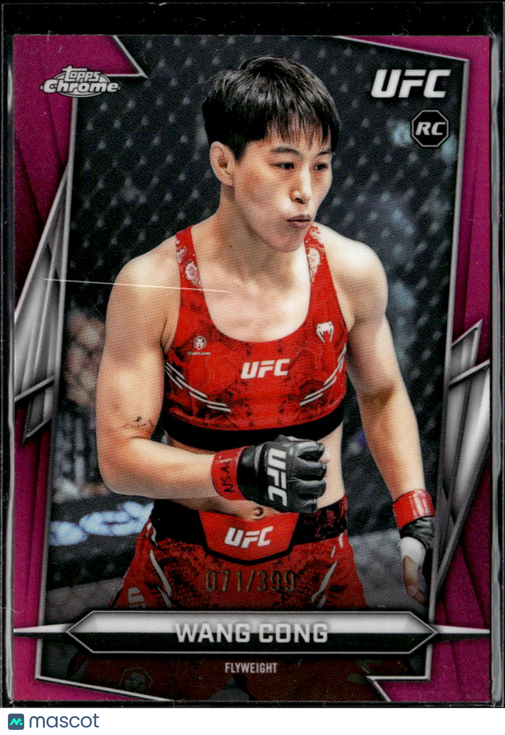 Wang Cong 2026 Topps Chrome UFC RC Magenta Refractor 71/399