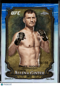 Stipe Miocic 2026 Topps Chrome Allen & Ginter UFC Blue Refractor 130/150