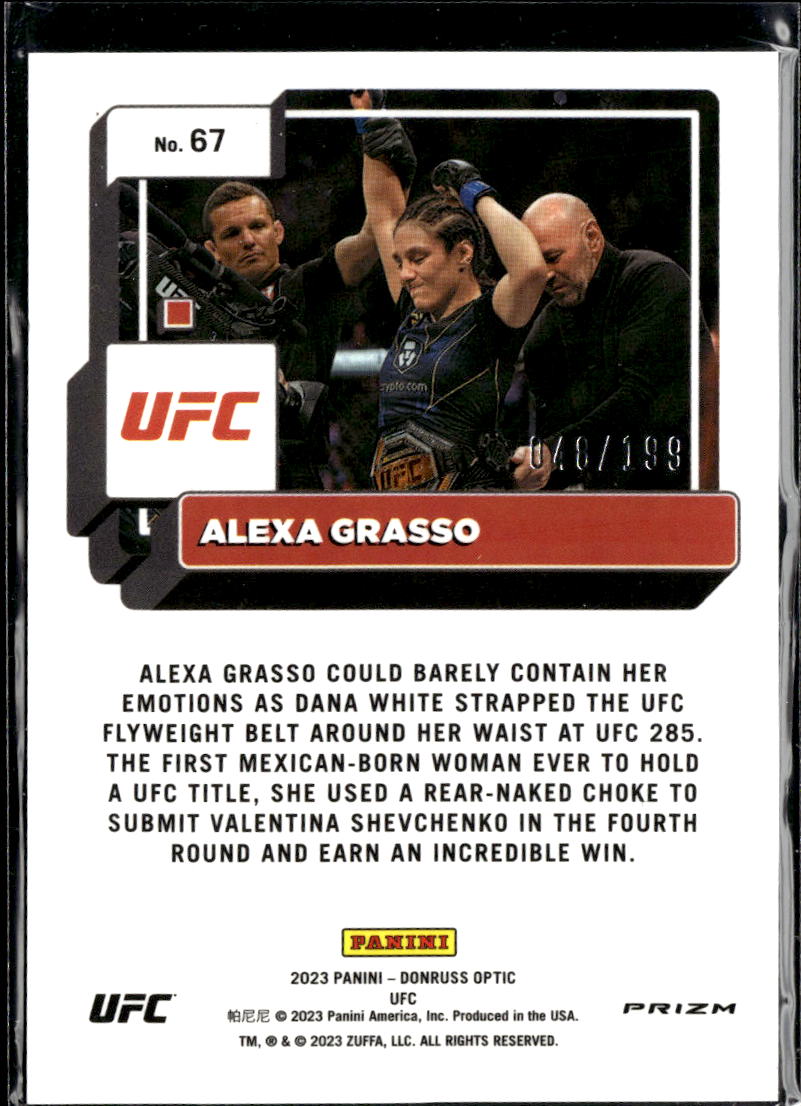 Alexa Grasso 2023 Optic UFC Red Prizm 48/199