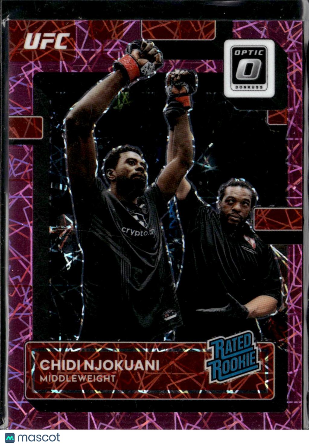 Chidi Njokuani 2023 Optic UFC Rated Rookie Pink Velocity 22/79