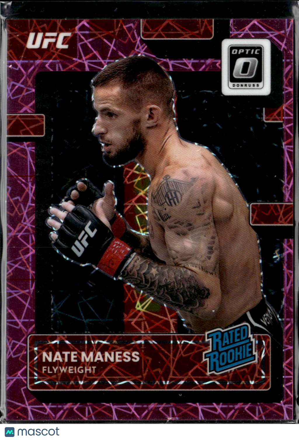 Nate Maness 2023 Optic UFC Rated Rookie Pink Velocity 46/79
