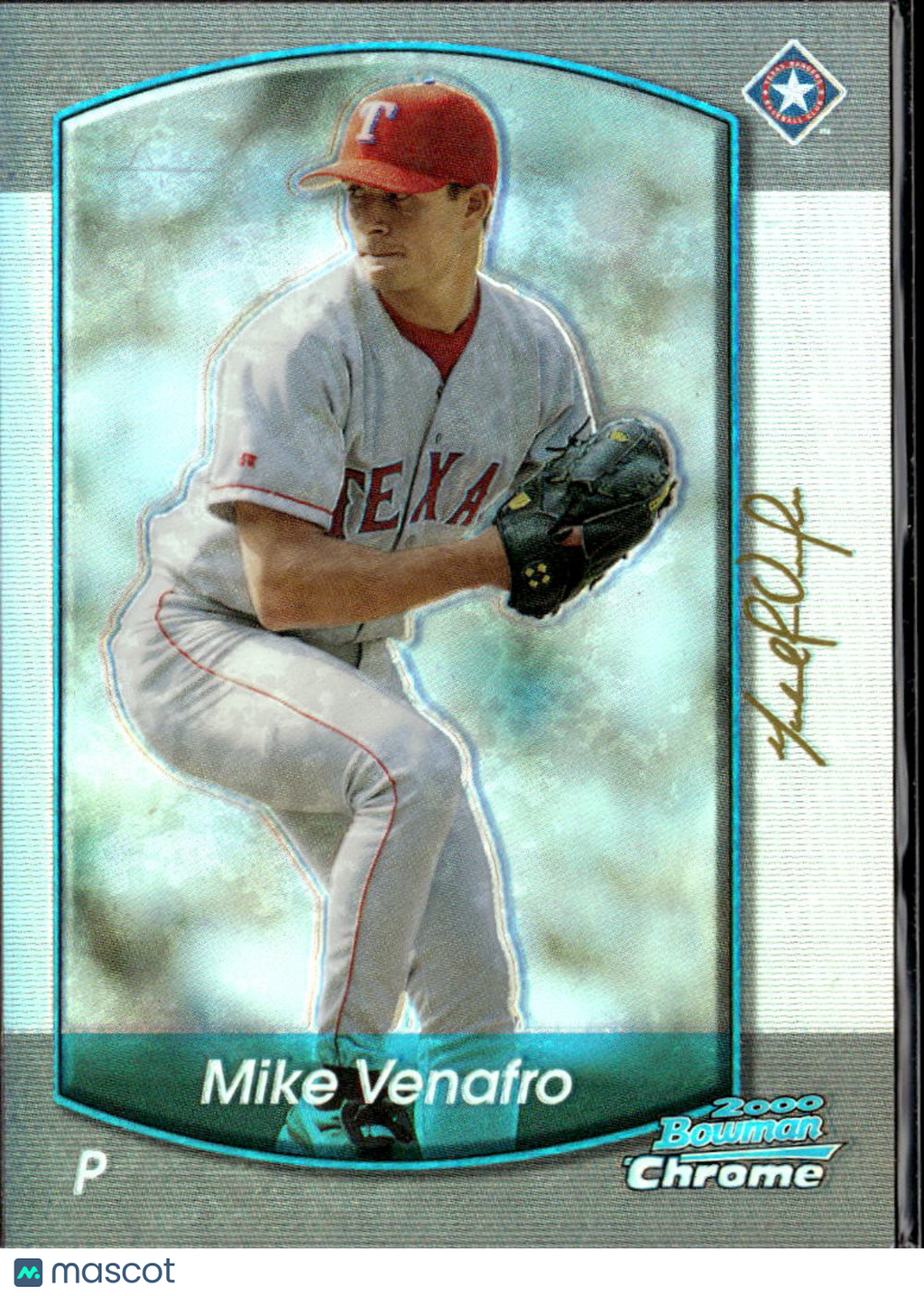 Mike Venafro 2000 Bowman Chrome REFRACTOR Texas Rangers