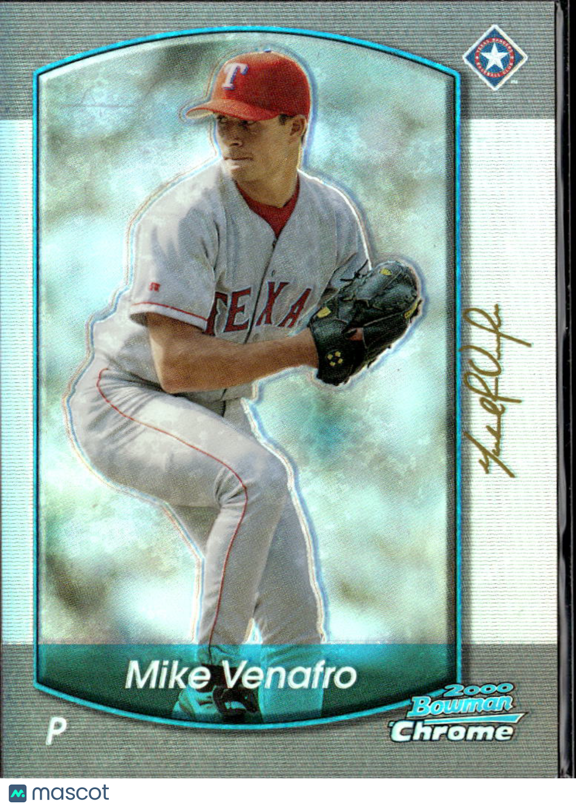 Mike Venafro 2000 Bowman Chrome REFRACTOR Texas Rangers