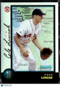 Cole Liniak 1998 Bowman Chrome Interstate Refractor Boston Red Sox