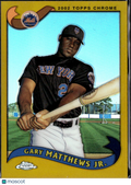 Gary Matthews Jr. 2002 Topps Chrome GOLD Refractor New York Mets