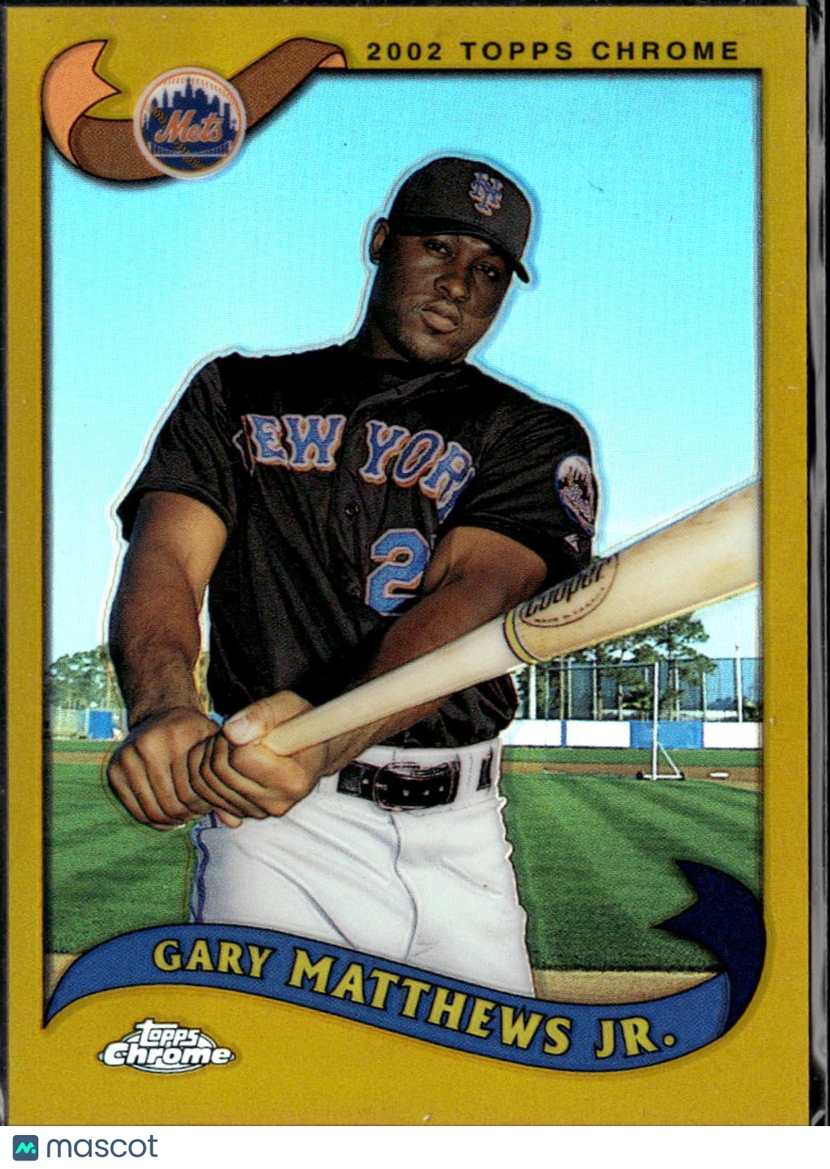 Gary Matthews Jr. 2002 Topps Chrome GOLD Refractor New York Mets