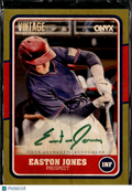 Easton Jones 2025 Onyx Vintage Baseball Auto Autograph RC /50