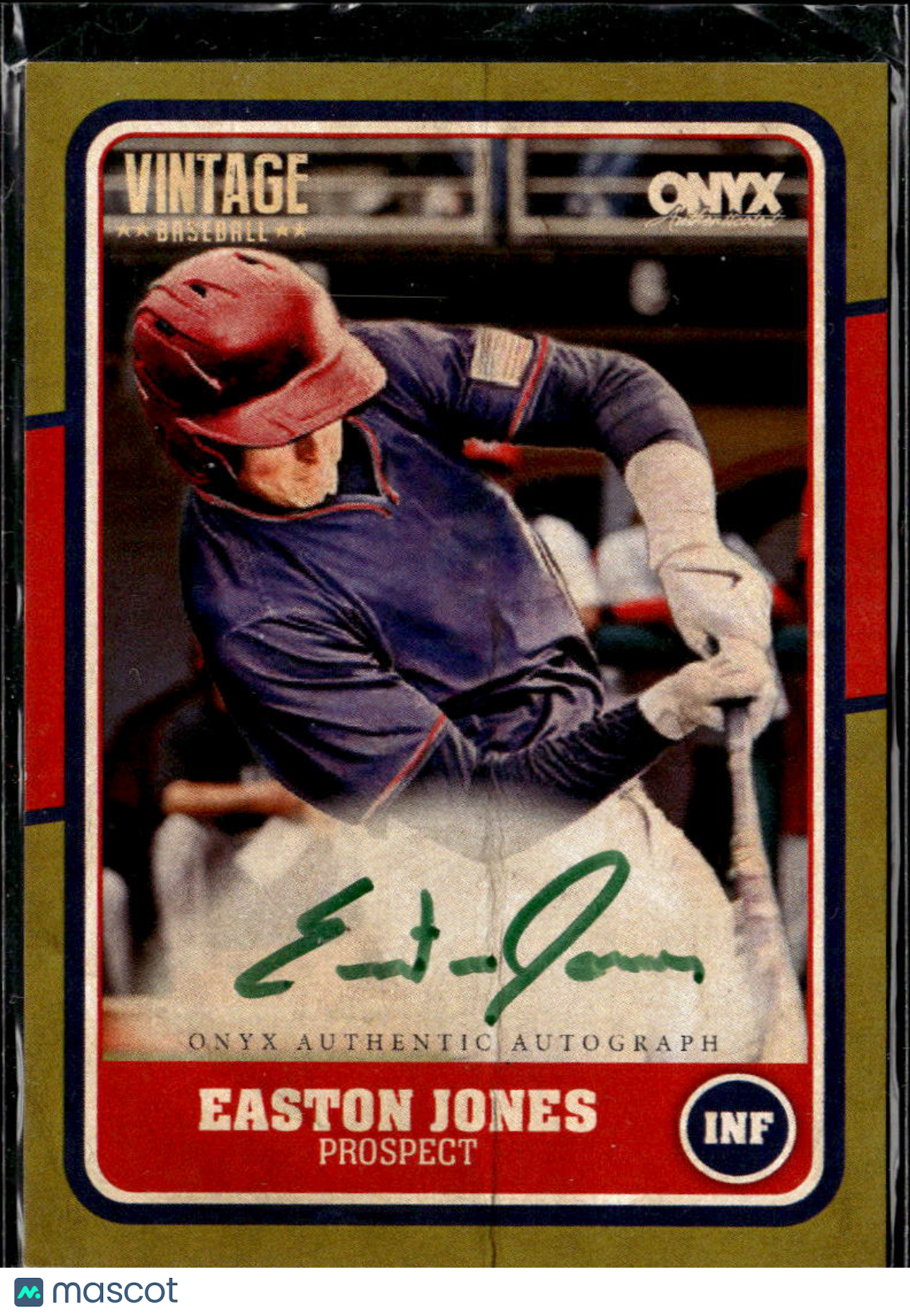 Easton Jones 2025 Onyx Vintage Baseball Auto Autograph RC /50